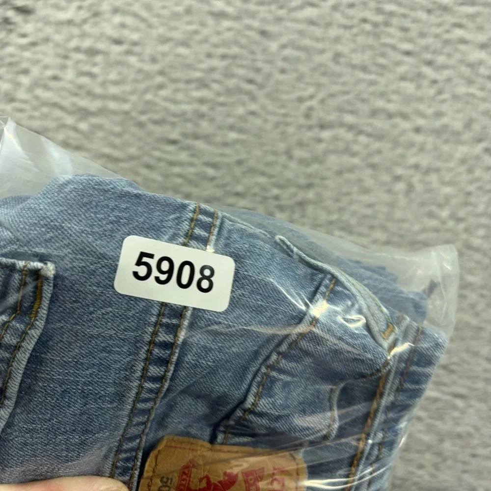 VINTAGE Levi 505 Jeans Mens 32x34 (Fits 30x30) Straight Leg Light Wash Stretch